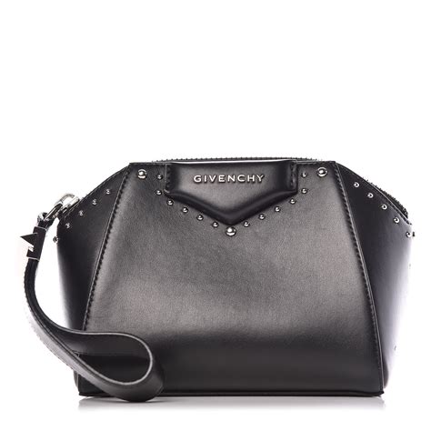 givenchy 2016 wristlet|GIVENCHY Calfskin Small Studded Antigona Beauty Wristlet .